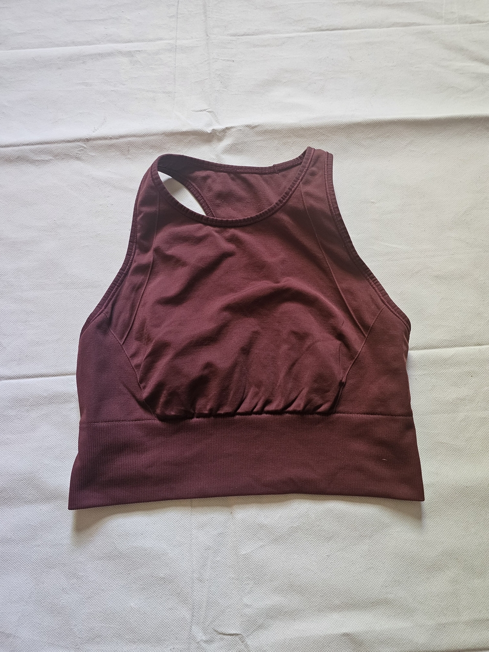 lululemon athletica High-Neck Sports Bralette in Burgundy